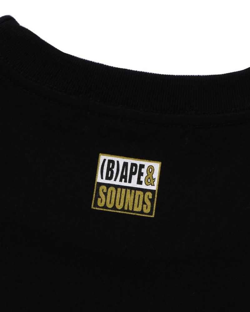 T Shirts Bape Sounds Noir Homme | TUN-56320827